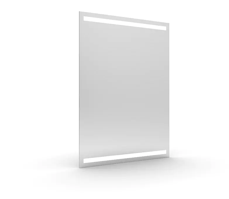 Custom-built mirror that creates the ideal lighting conditions for a clear reflection.